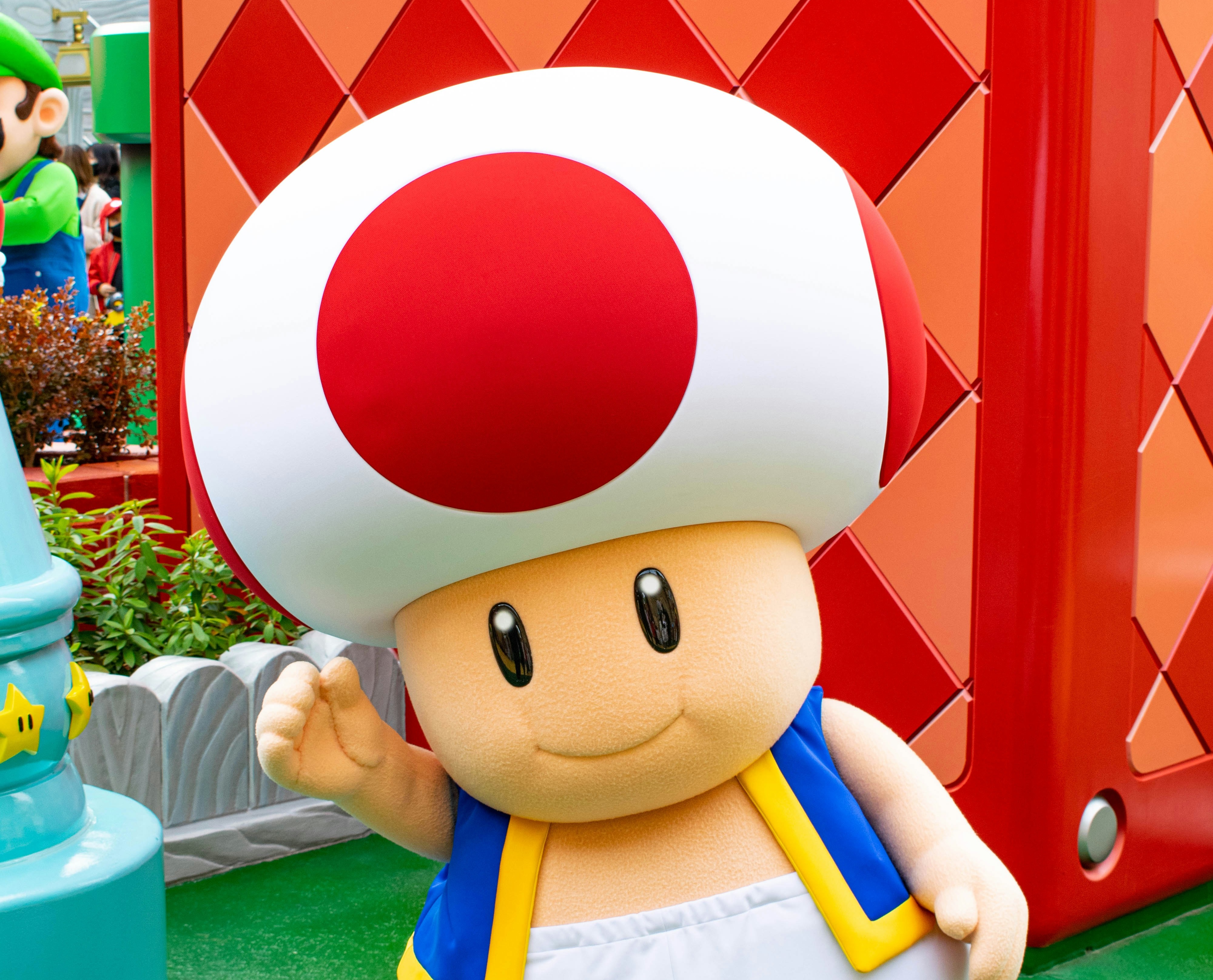 Waving Toad from Mario Bros.